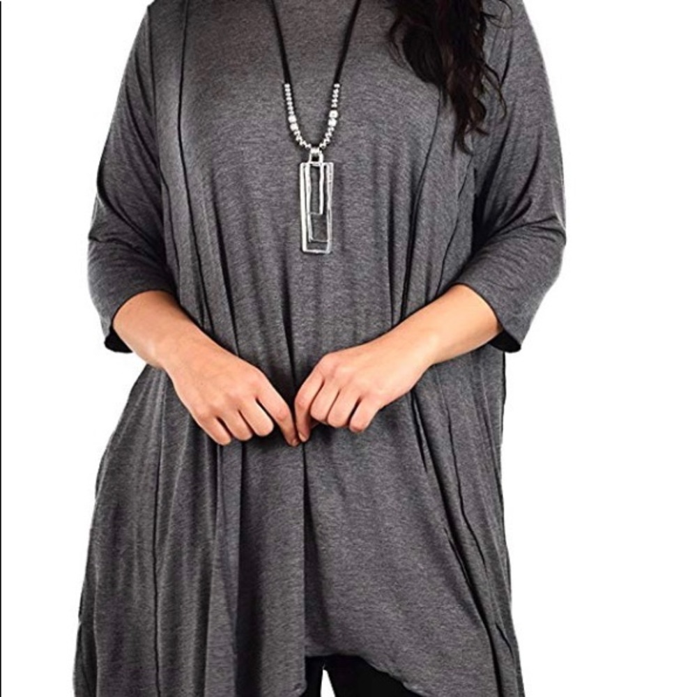 Women’s Plus Size Asymmetrical Fishtail Tunic